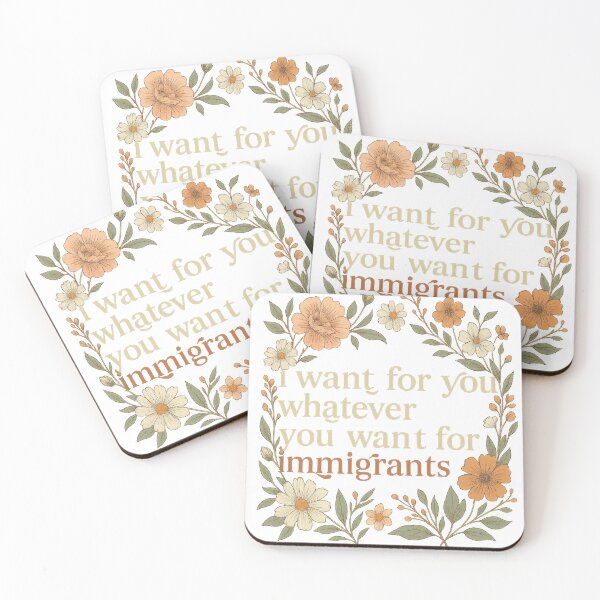 Item preview, Flowers immigrants support love  designed and sold by FranciscasArt.