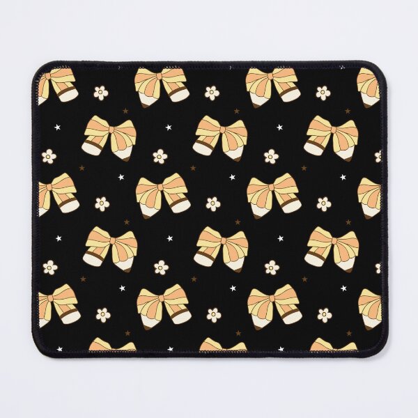 Item preview, Golden Bow Ribbon Seamless Pattern Throw Pillow – Honeycore Stars on Black Background designed and sold by FestivityFinds.