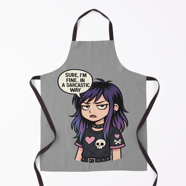 Item preview, Sarcastic emo anime girl: The Queen of ironic humor designed and sold by Emo-World-Tour.