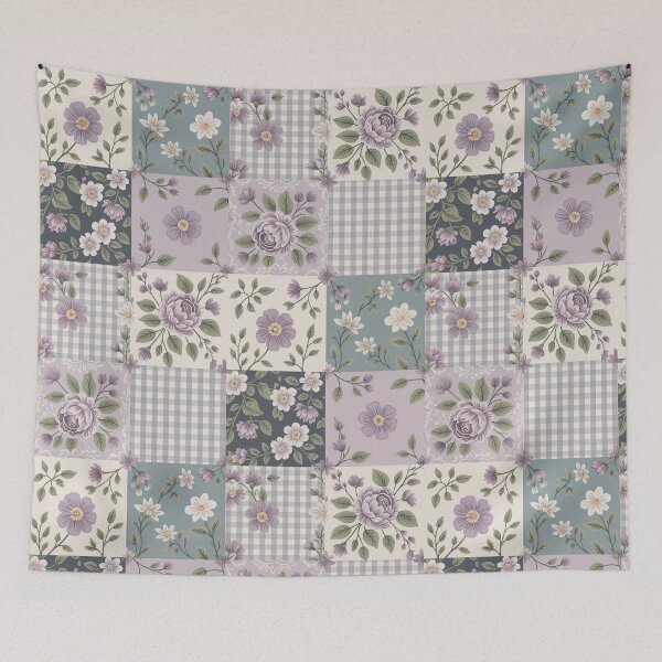 Item preview, Floral and Gingham Seamless Pattern designed and sold by ORA_ORA.