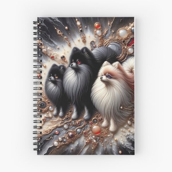 Item preview, Abstract Canine Art Pomeranian Trio designed and sold by Wags & Tails.