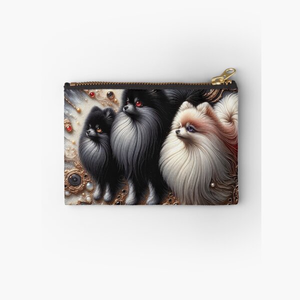 Item preview, Abstract Canine Art Pomeranian Trio designed and sold by Wags & Tails.