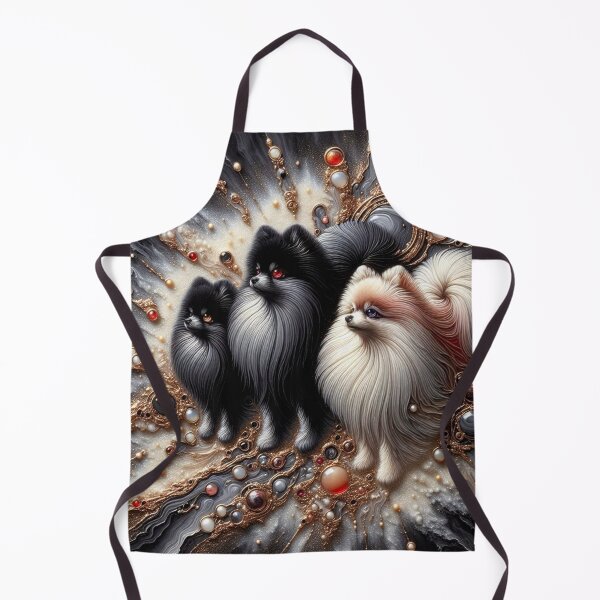 Item preview, Abstract Canine Art Pomeranian Trio designed and sold by Wags & Tails.