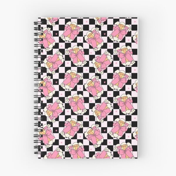 Item preview, Kawaii Pink Bow Pencil Checkerboard Pattern – Cute Back to School Drawstring Bag designed and sold by FestivityFinds.
