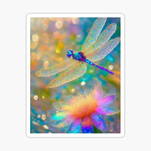 Dreamy Dragonfly Sticker
