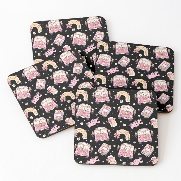 Item preview, Kawaii Pink School Bus & Rainbow Pattern Notebook – Pastel ABC Back-to-School Journal designed and sold by FestivityFinds.