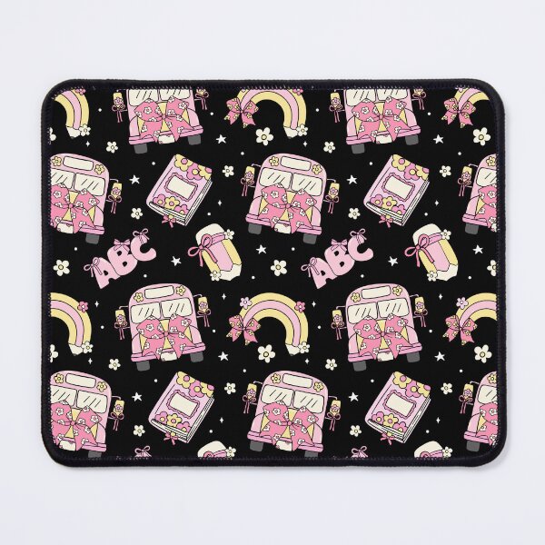 Item preview, Kawaii Pink School Bus & Rainbow Pattern Notebook – Pastel ABC Back-to-School Journal designed and sold by FestivityFinds.