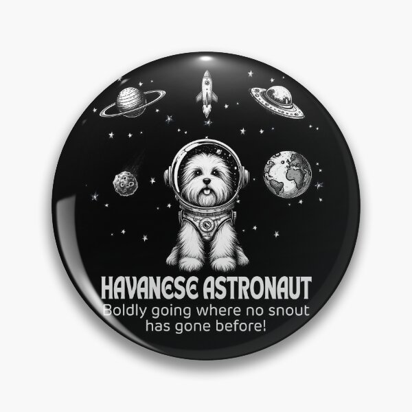 Item preview, Astronaut Havanese Funny Space designed and sold by doodIllustrate.