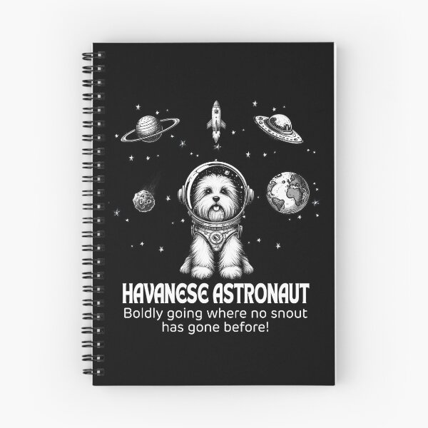 Item preview, Astronaut Havanese Funny Space designed and sold by doodIllustrate.