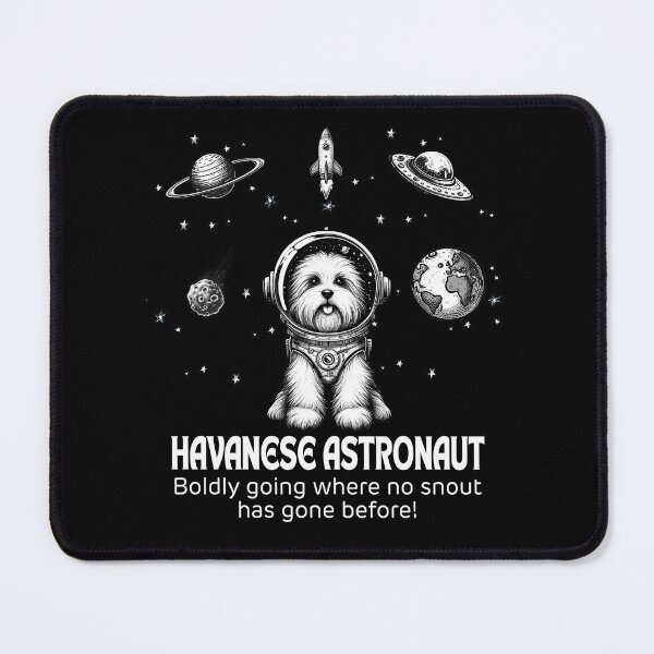 Item preview, Astronaut Havanese Funny Space designed and sold by doodIllustrate.