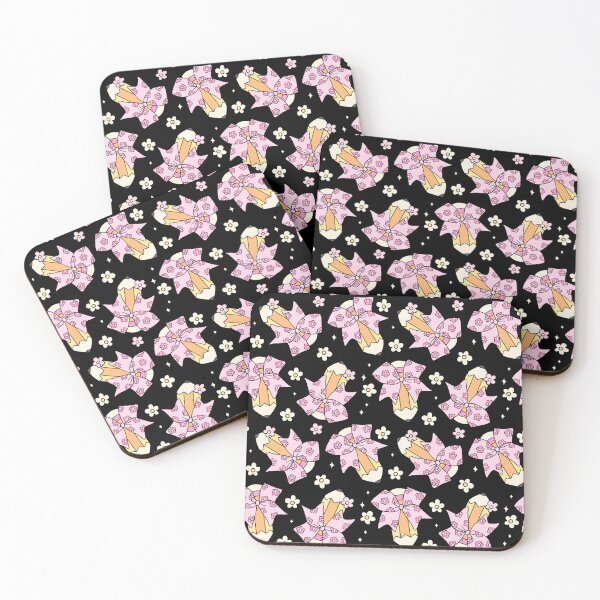 Item preview, Kawaii Floral Bow Pencil Pattern Notebook – Pastel Pink Bows on Black School Supplies Journal designed and sold by FestivityFinds.