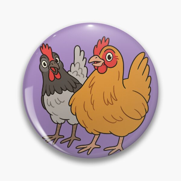 Item preview, Sassy Chicken Duo – Funny Lavender Hen Friends Art - Lavender  designed and sold by Strange Comforts.