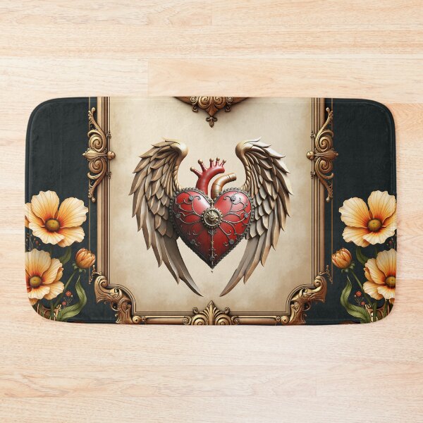 Item preview, Vintage elegance: an elegant clock and heart.  designed and sold by nicky2342.