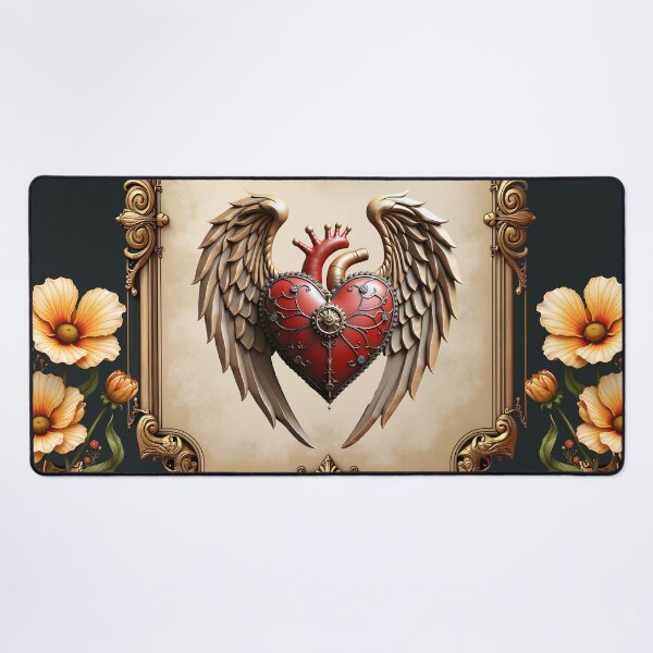Item preview, Vintage elegance: an elegant clock and heart. designed and sold by nicky2342.