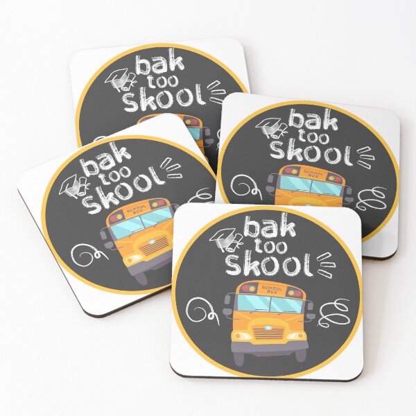 Item preview, "Bak Too Skool" Funny Back to School  designed and sold by WeirdApples.
