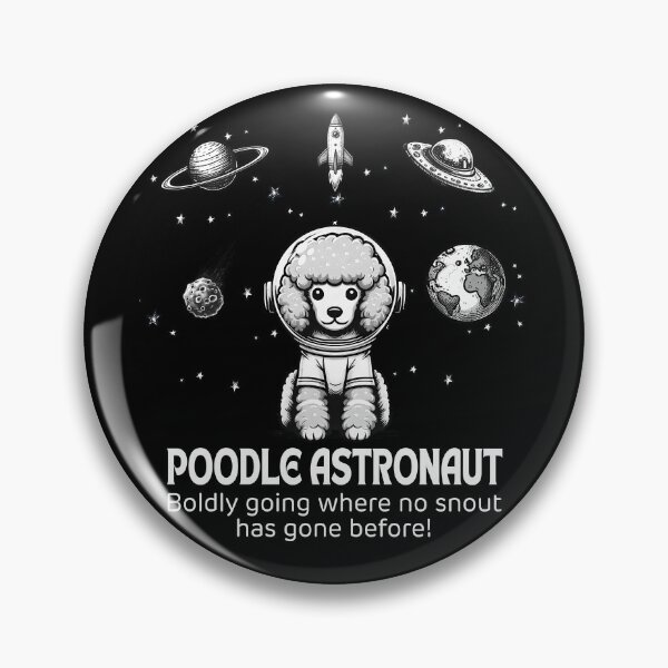Item preview, Astronaut Poodle Funny Space designed and sold by doodIllustrate.