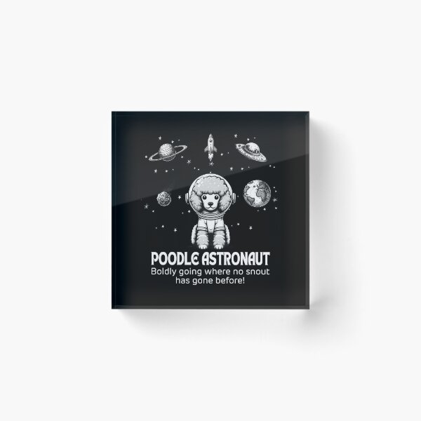 Item preview, Astronaut Poodle Funny Space designed and sold by doodIllustrate.