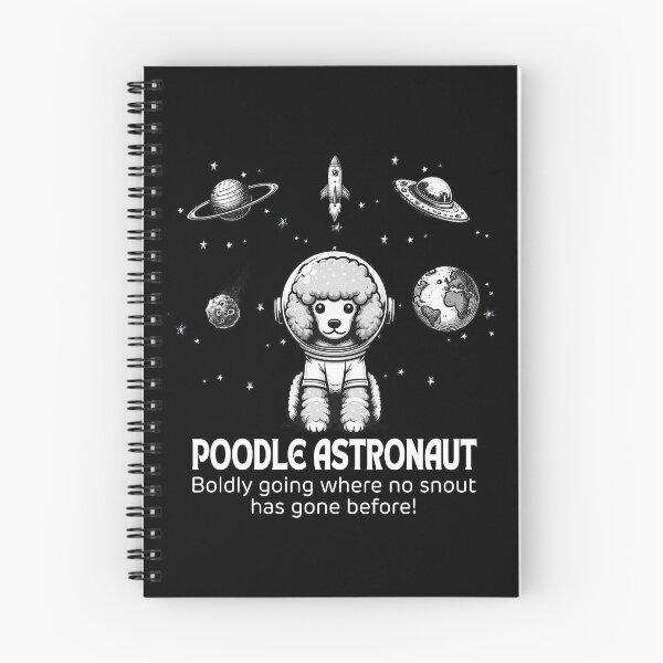 Item preview, Astronaut Poodle Funny Space designed and sold by doodIllustrate.
