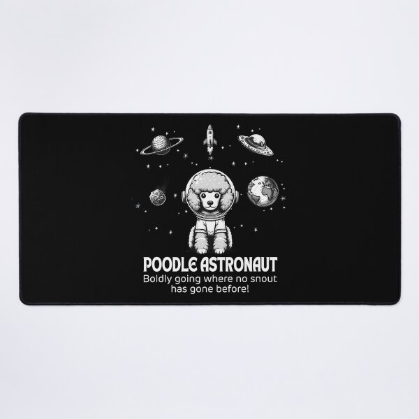 Item preview, Astronaut Poodle Funny Space designed and sold by doodIllustrate.