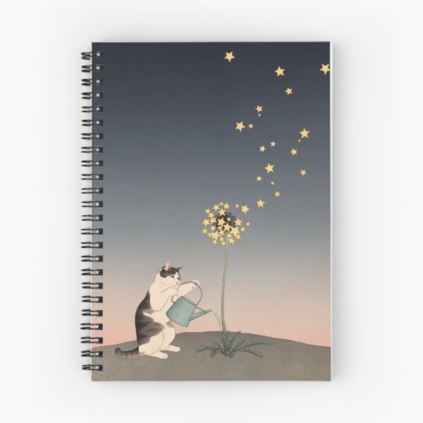 Item preview, Cat Watering Star Flower designed and sold by Broccoli  Cat Art.