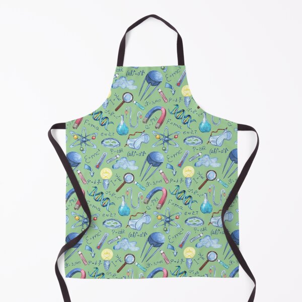 Item preview, Watercolor Science Icons Desk Mat – STEM Equations DNA Helix Lab Tools Pattern designed and sold by FestivityFinds.
