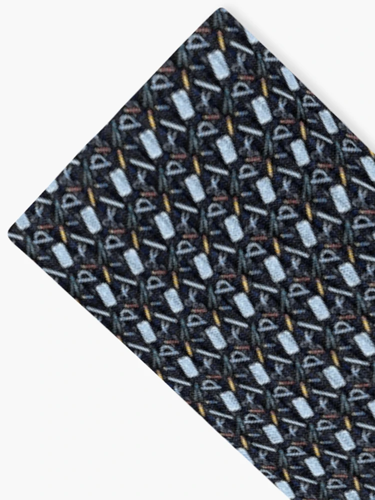 Thumbnail 2 of 5, Socks, Watercolor Math Tools Pattern Desk Mat – STEM Equations Calculator Ruler Geometry Design designed and sold by FestivityFinds.