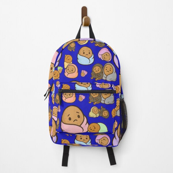 Item preview, Sad Potato Club – Cute Cozy Spud Pattern - Blue designed and sold by Strange Comforts.