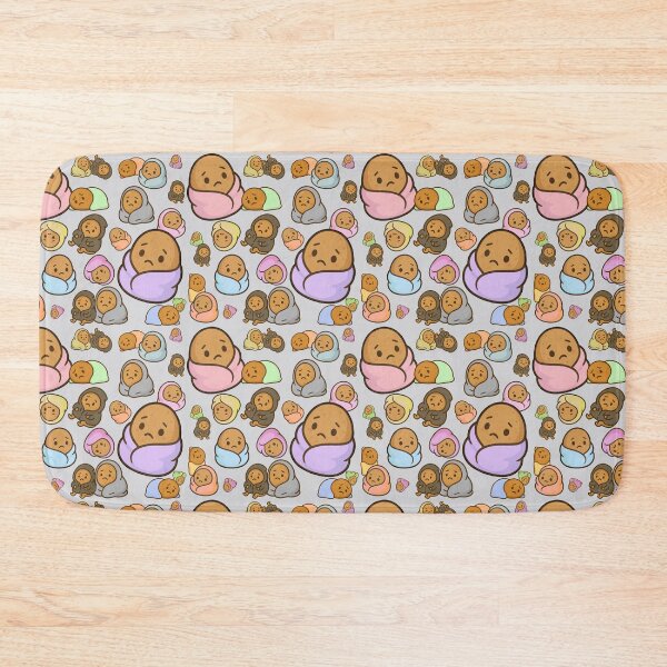 Item preview, Sad Potato Club – Cute Cozy Spud Pattern - Grey designed and sold by Strange Comforts.