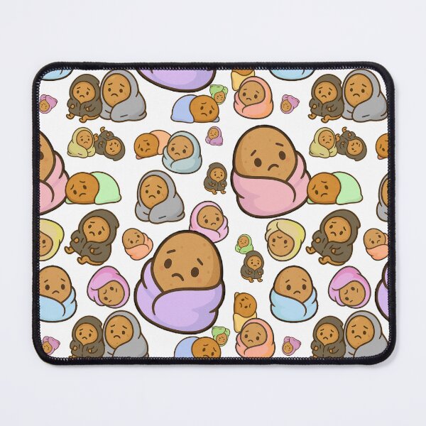 Item preview, Sad Potato Club – Cute Cozy Spud Pattern designed and sold by Strange Comforts.