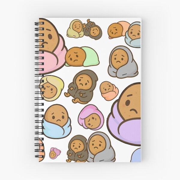 Item preview, Sad Potato Club – Cute Cozy Spud Pattern designed and sold by Strange Comforts.