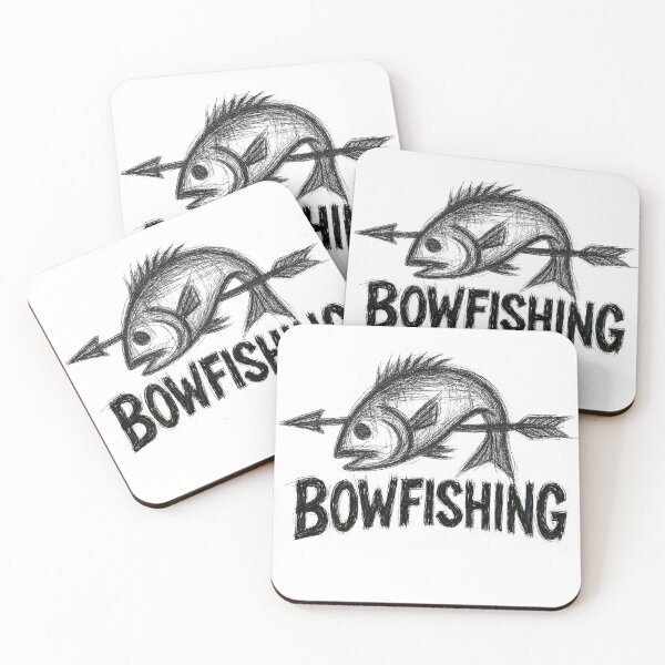 Item preview, Bowfishing Bold Sketch Fish & Arrow designed and sold by Kalaidax.