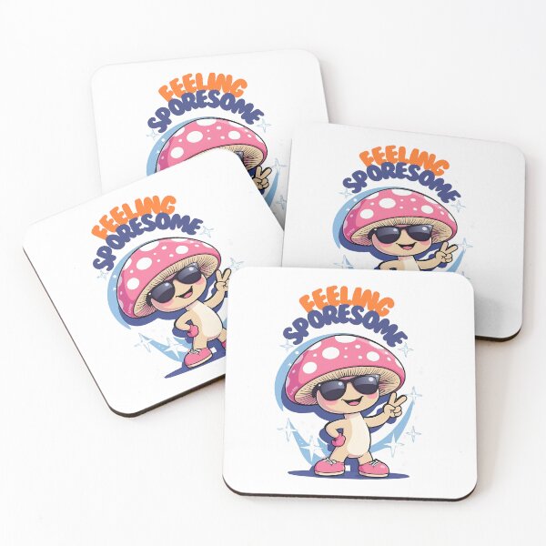 Item preview, Feeling Sporesome – Cool Mushroom Sticker in Kawaii Style designed and sold by modishwelt.