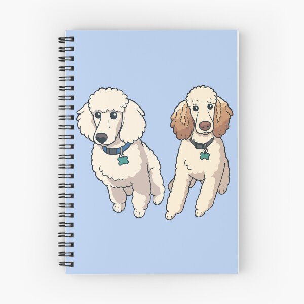 Item preview, Poodle Brothers – Funny Dog Duo Cartoon Design - Light Blue designed and sold by Strange Comforts.