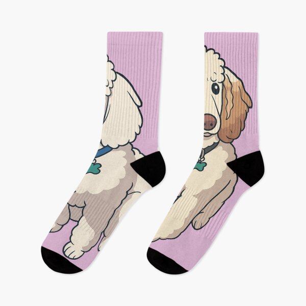 Item preview, Poodle Brothers – Funny Dog Duo Cartoon Design - Pink designed and sold by Strange Comforts.