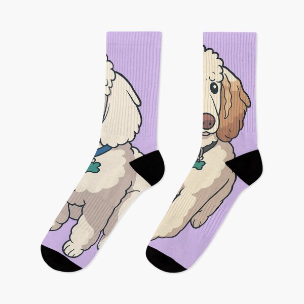 Item preview, Poodle Brothers – Funny Dog Duo Cartoon Design - Lavender designed and sold by Strange Comforts.