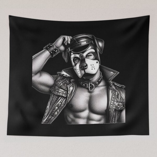 Item preview, Pup Play - CyberPup Gay Leather Bar NYC Pride Graphic Design designed and sold by ItsAKinkThing.