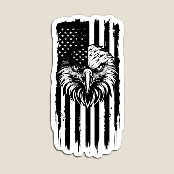 Item preview, Premium black USA eagle on flag designed and sold by Mate0 designer.