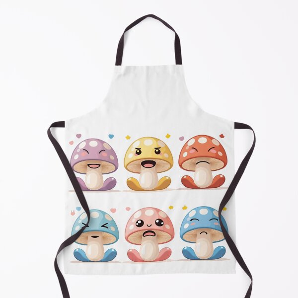 Item preview, Moodshrooms – Kawaii Mushroom Emotions Sticker designed and sold by modishwelt.