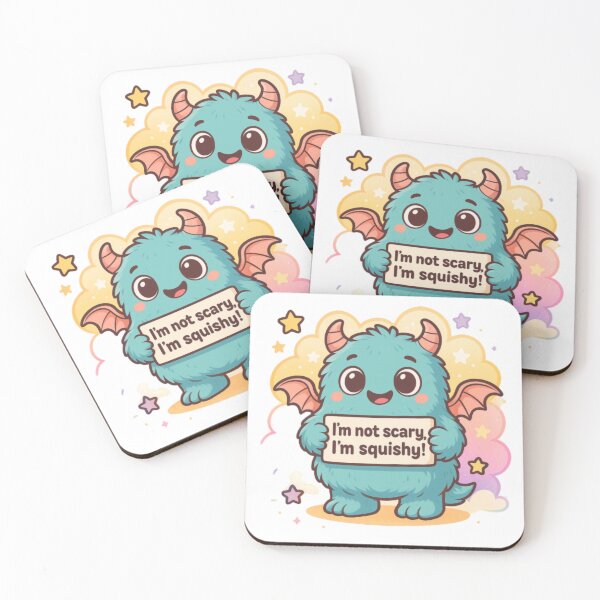 Item preview, Adorably Chubby Cute Monster Cartoon | Kawaii Creature Artwork for Kids & Monster Lovers designed and sold by Digicraftsno1.