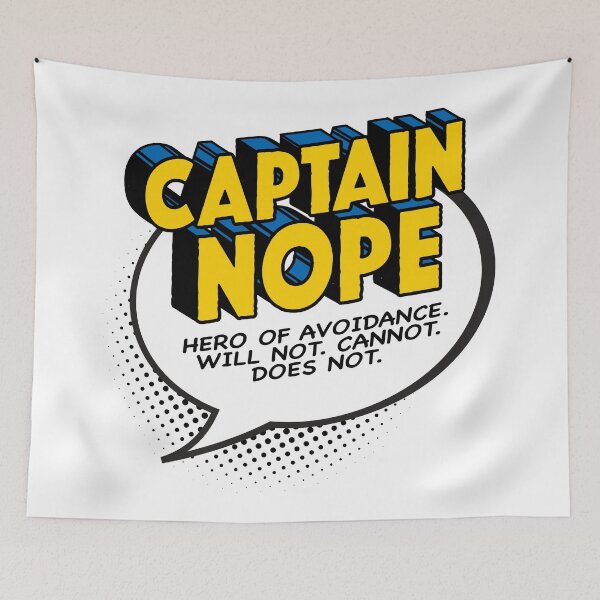 Item preview, Captain Nope designed and sold by Textitude.