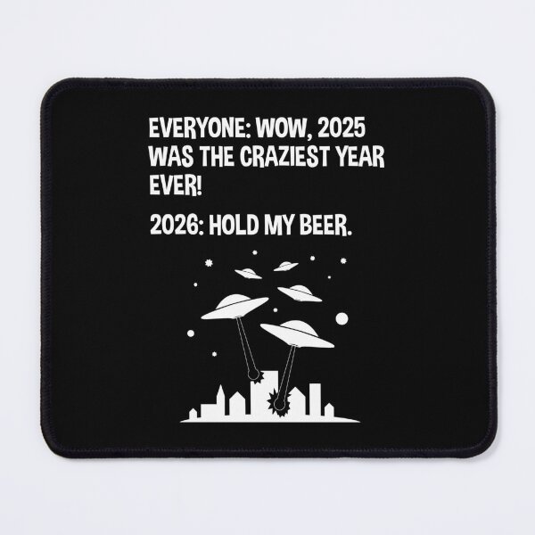 Item preview, 2026 Hold My Beer Funny Alien Invasion Sci-Fi designed and sold by Cat Lady Designs.