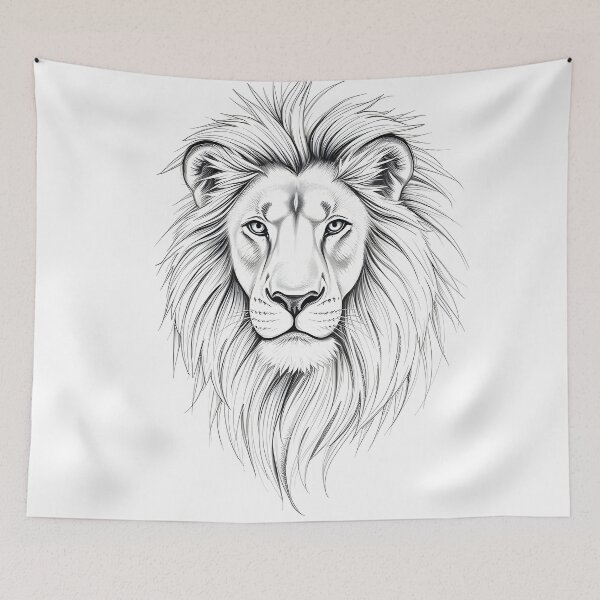 Item preview, Hand drawn King Lion designed and sold by Joshuasanga76a.