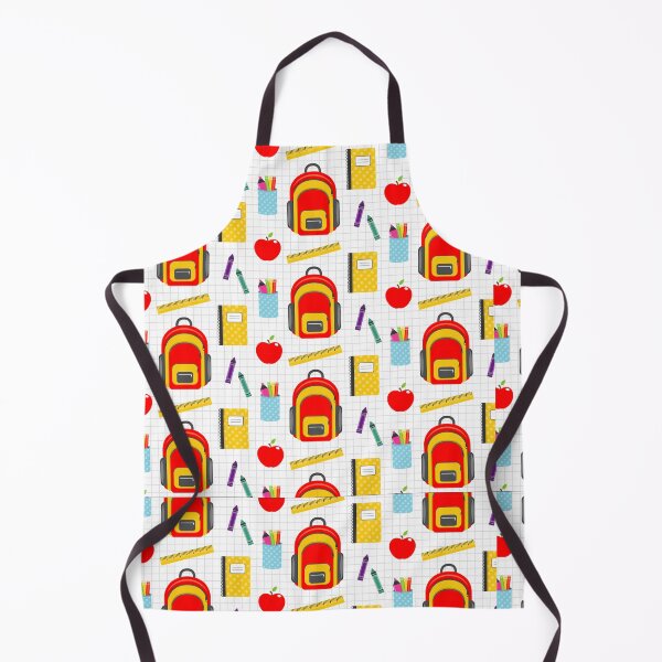 Item preview, Bright School Backpack & Supplies Pattern – Graph Paper Back-to-School Notebooks designed and sold by FestivityFinds.