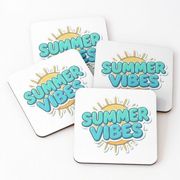 Item preview, Summer Vibes Cartoon Sun Typography Illustration designed and sold by artofangga.