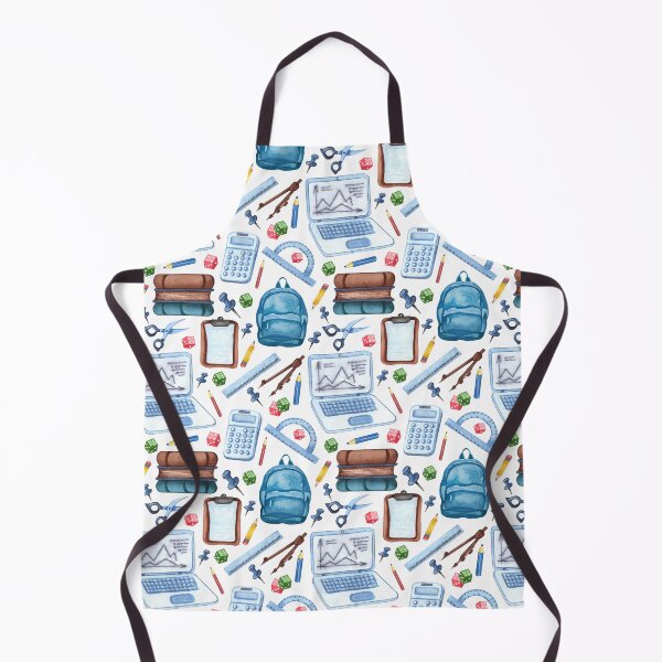 Item preview, Watercolor School Supplies Pattern Throw Pillow – Laptop Backpack Books & Calculator Design designed and sold by FestivityFinds.