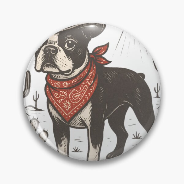 Item preview, Cowboy Boston Terrier with UFO in Roswell Desert designed and sold by Sonchai Paladsai.