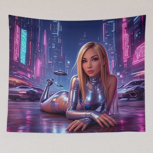 Item preview, resting pinup cyber theme designed and sold by kiwiartyfarty.