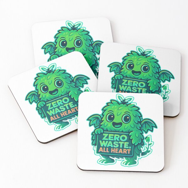 Item preview, Zero Waste Eco-Monster | Cute Botanical Monster Sticker & Tee Design designed and sold by Digicraftsno1.