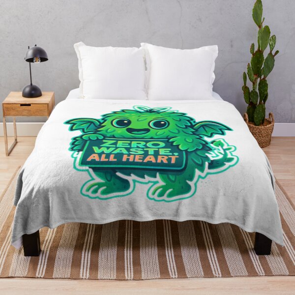 Item preview, Zero Waste Eco-Monster | Cute Botanical Monster Sticker & Tee Design designed and sold by Digicraftsno1.