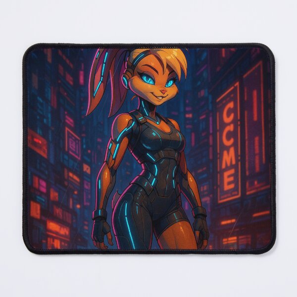 Item preview, Neon Cyberpunk Girl - Futuristic Cartoon Warrior Aesthetic Shirt designed and sold by Cypher-Shop.